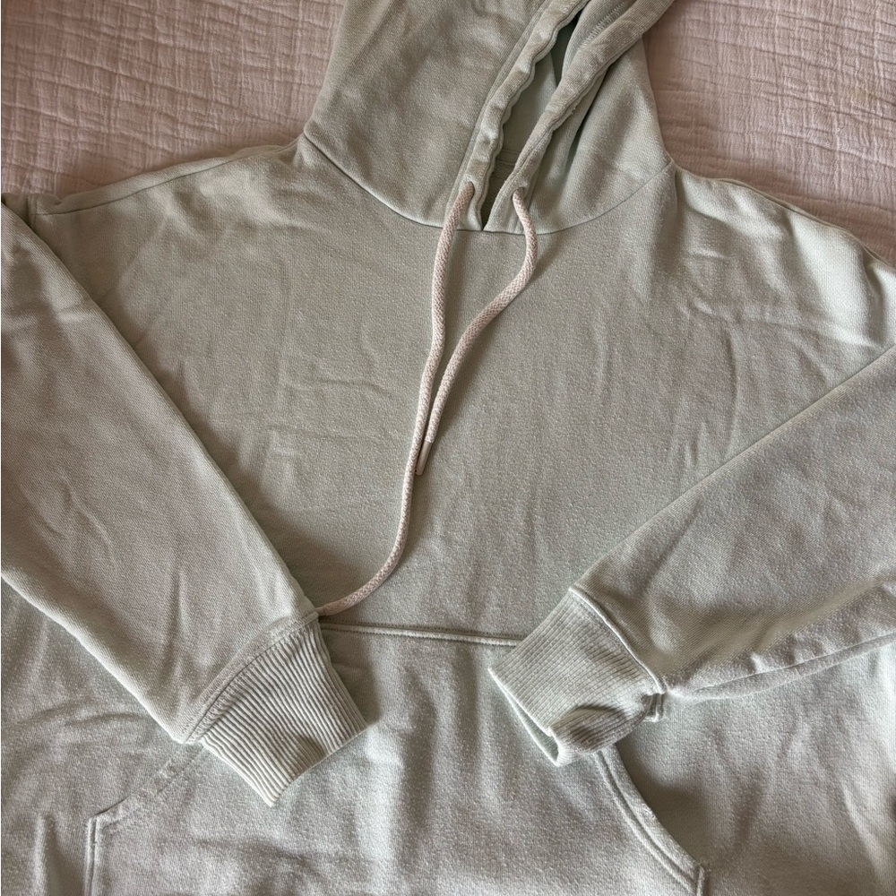 Light Green Casual Hoodie
